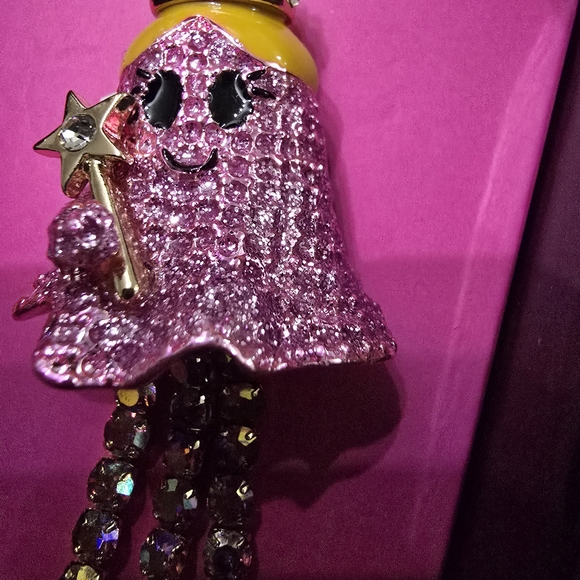 Betsey Johnson Pink Ghost Brooch - Picture 3 of 4